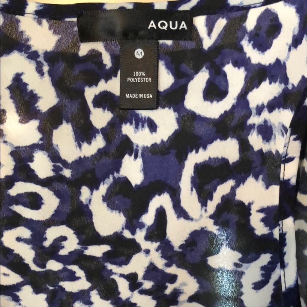 Aqua cheetah print racer back dress. NWT size m - Picture 4 of 6